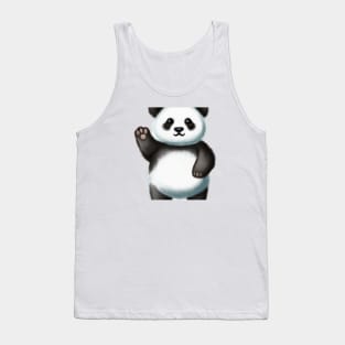 Cute Panda Drawing Tank Top